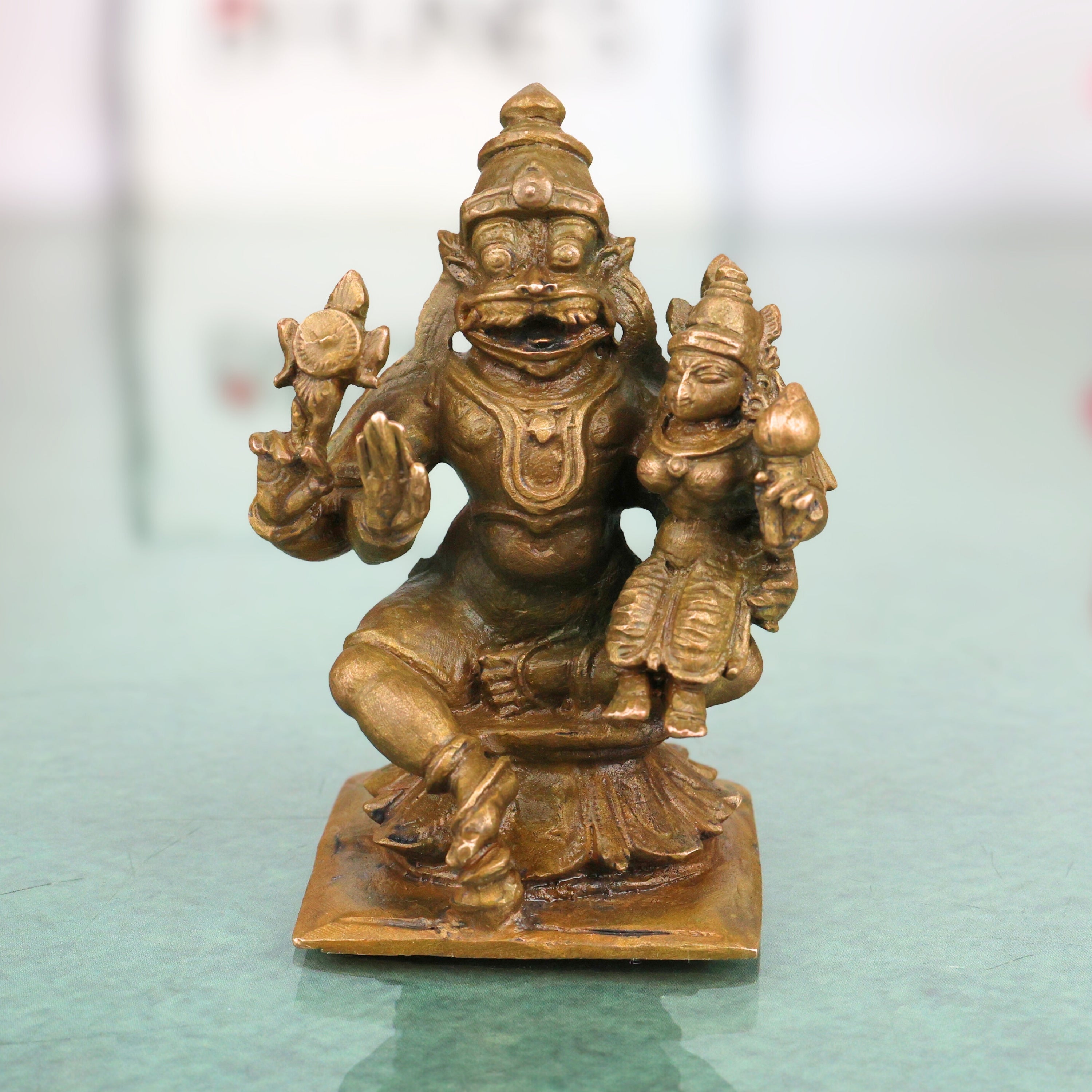 Sri Lakshmi Narasimha Swamy Bronze Idol, Lakshmi Narasimhar Narahari N ...