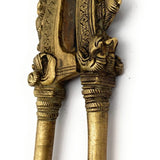Bhunes Brass Antique Nut Cutter Sarota Beetel Betel Nut Cutter,Gold, 8 Inch, 1 Piece