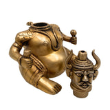 Bhunes Brass Decorative Traditional Diya Oil Lamp Vilakku Kiran Lamp For Temples, Puja, Gifts, Home Décor,Gold, 5.5 Inch, 1 Piece