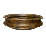 Bhunes Brass Antqiue Urli Ethnic Traditional Bowl Urli For Home Decor,Brown, 4.5 Inch, 1 Piece