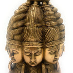 Brass Multi Face Brahma Head |Lord Brahma Face | Brahma Face | Brahma Ji | Brass Brahma Statue