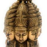 Brass Multi Face Brahma Head |Lord Brahma Face | Brahma Face | Brahma Ji | Brass Brahma Statue