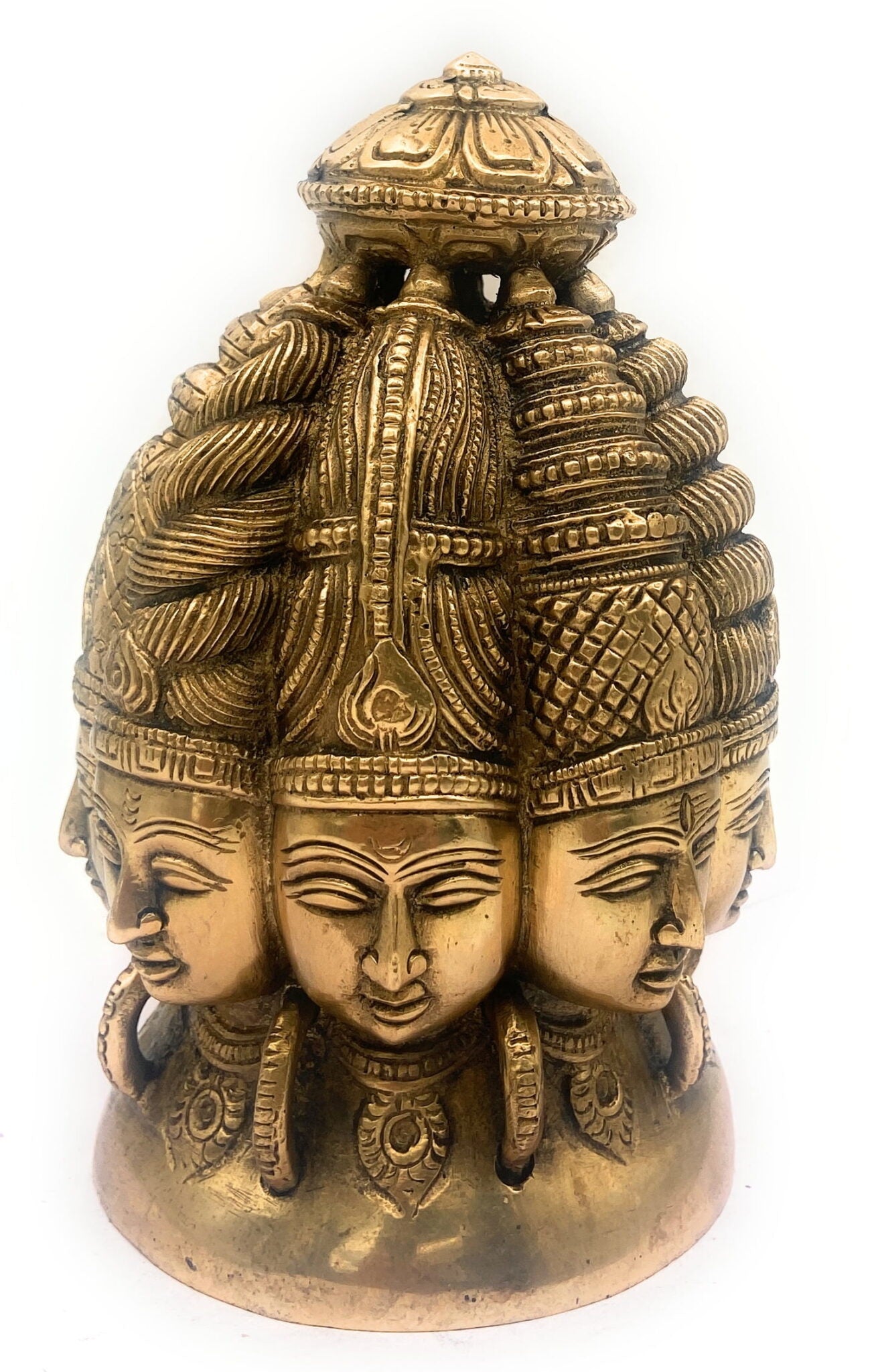 Brass Multi Face Brahma Head |Lord Brahma Face | Brahma Face | Brahma Ji | Brass Brahma Statue