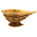 Handcrafted Brass Diya, Traditional Deepam, Pooja Lamps, Puja Deepak for Home Decor and Gifting, 2 Inch, 1 Piece