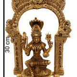 Brass Mariamman Idol, Handcrafted Mariyamma Vigraham, Samayapuram Muthu Mariamman Statue, Renuka Yellamma Devi Murti,Gold, 12 Inch, 1 Piece