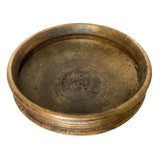 Bhunes Brass Antqiue Urli Ethnic Traditional Bowl Urli For Home Decor,Brown, 4.5 Inch, 1 Piece
