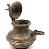 Bhunes Brass Antique Gangajali, Water Kamandal, Loota, Lota, Chambu, Lotiya, Stoup, Ganga Jali, Geedani, Gee Dani,Gold, 6 Inch, 1 Piece