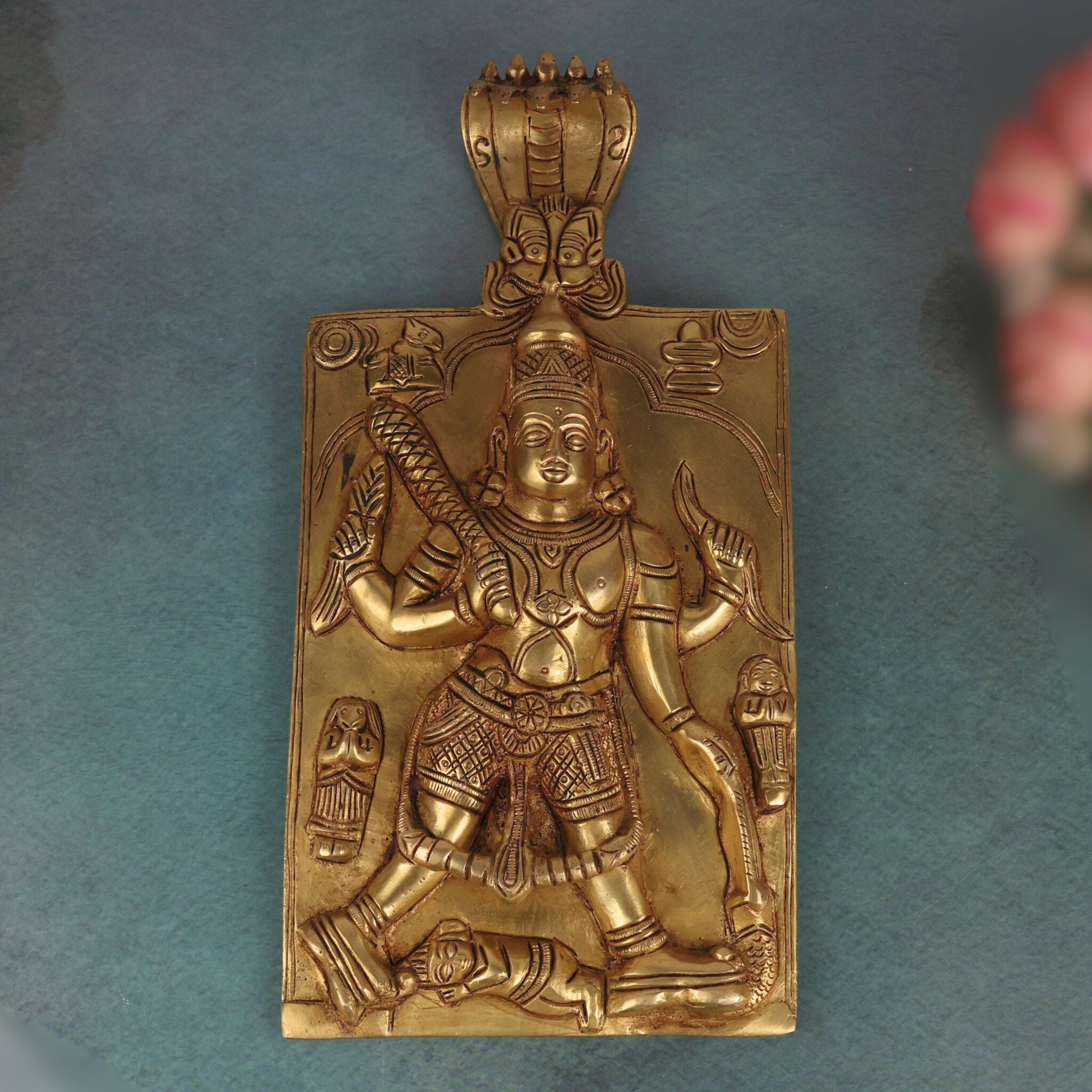 Brass Veerbhadra Idol | Bhairava | Bhairav | Bhairava Idol | Veerbhadra Murti | Veerabhadreshwara | Veerabhadreshwara Swamy | Shiva | Idol