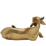 Brass Kamadenu Cow Idol – Handcrafted Nandi & Kamadenu Sculpture for Pooja, Temple, Home Decor, Ashtadhatu & Peetal Options, Gold, 2.5 Inch, 1 Piece