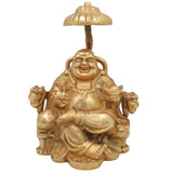 Brass Lord Kubera Idol | Kuber Murti | Kuvera Statue | Dhanapati Vigraha | Vaishravan Sculpture for Wealth, Prosperity, Pooja & Home Decor,Gold, 6 Inch, 1 Piece