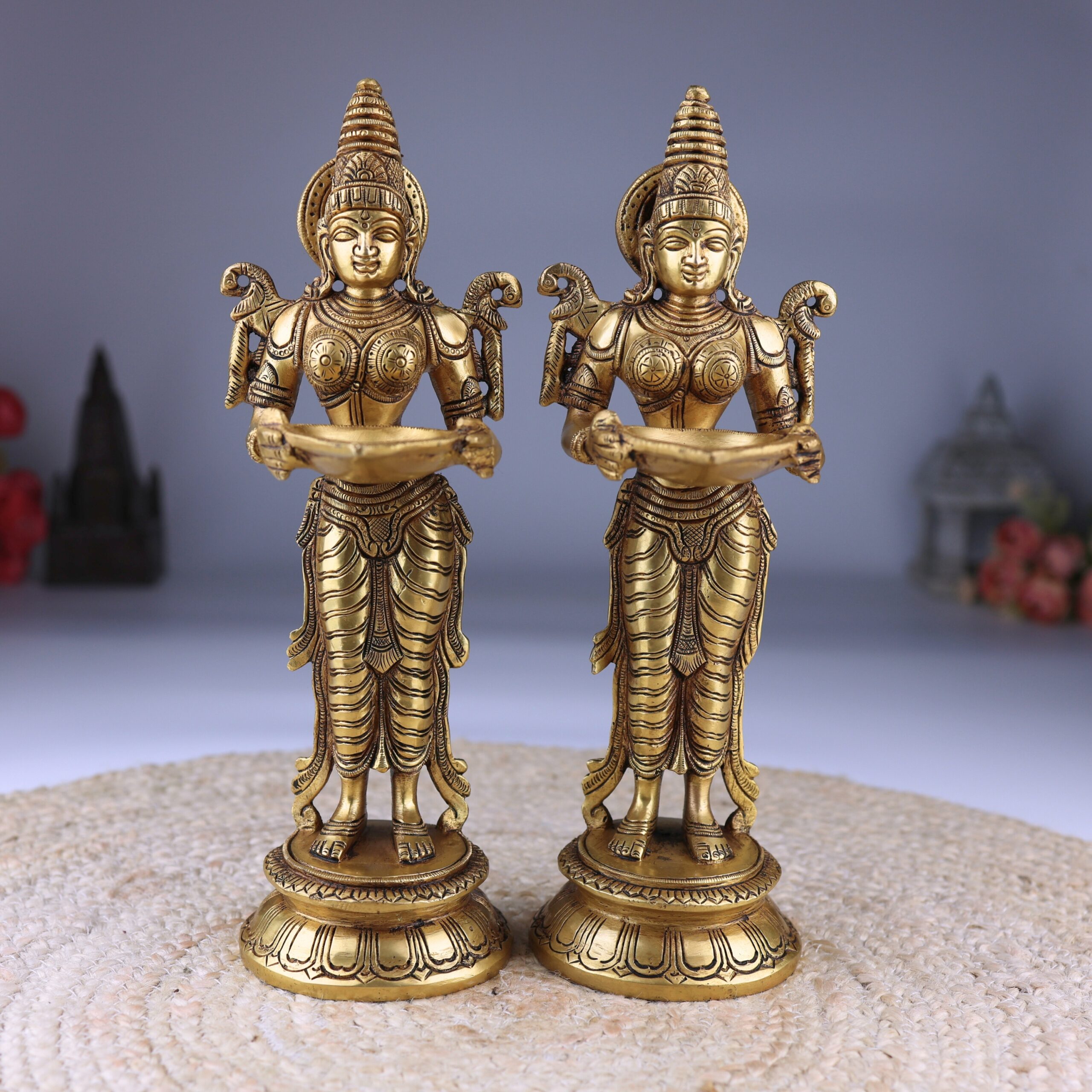 Brass Deepalakshmi Diya Set