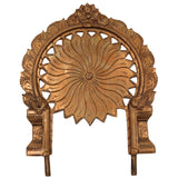 Bronze Prabhavali Idol – Panchaloha Murti, Handmade Chola Art, Temple & Pooja Halo Frame, Divine Idol Backdrop, Spiritual Aura Arch, Gold, 8.5 Inch, 1 Piece