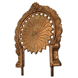 Bronze Prabhavali Idol – Panchaloha Murti, Handmade Chola Art, Temple & Pooja Halo Frame, Divine Idol Backdrop, Spiritual Aura Arch, Gold, 8.5 Inch, 1 Piece