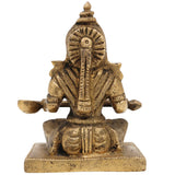 Handcrafted Brass Annapurna Devi Idol | Annapoorna Mata Murti | Annapurneshwari Amman Statue for Pooja, Home & Temple Decor,Gold, 3.5 Inch, 1 Piece