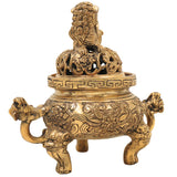 Brass Dragon Bowl Idol Peetal Pitala Pittalam Tambra Hitale Velli Pittal Decorative Dragon Box, Handcrafted Pitalu Dragon Bowl, Gold, 8 Inch, 1 Piece