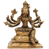 Brass Ashta Bhuja Varahi Amman Idol | Varahi Devi Mata Vigraha Moorti Statue for Pooja, Temple, Home Decor & Gifts, Gold, 5.5 Inch, 1 Piece
