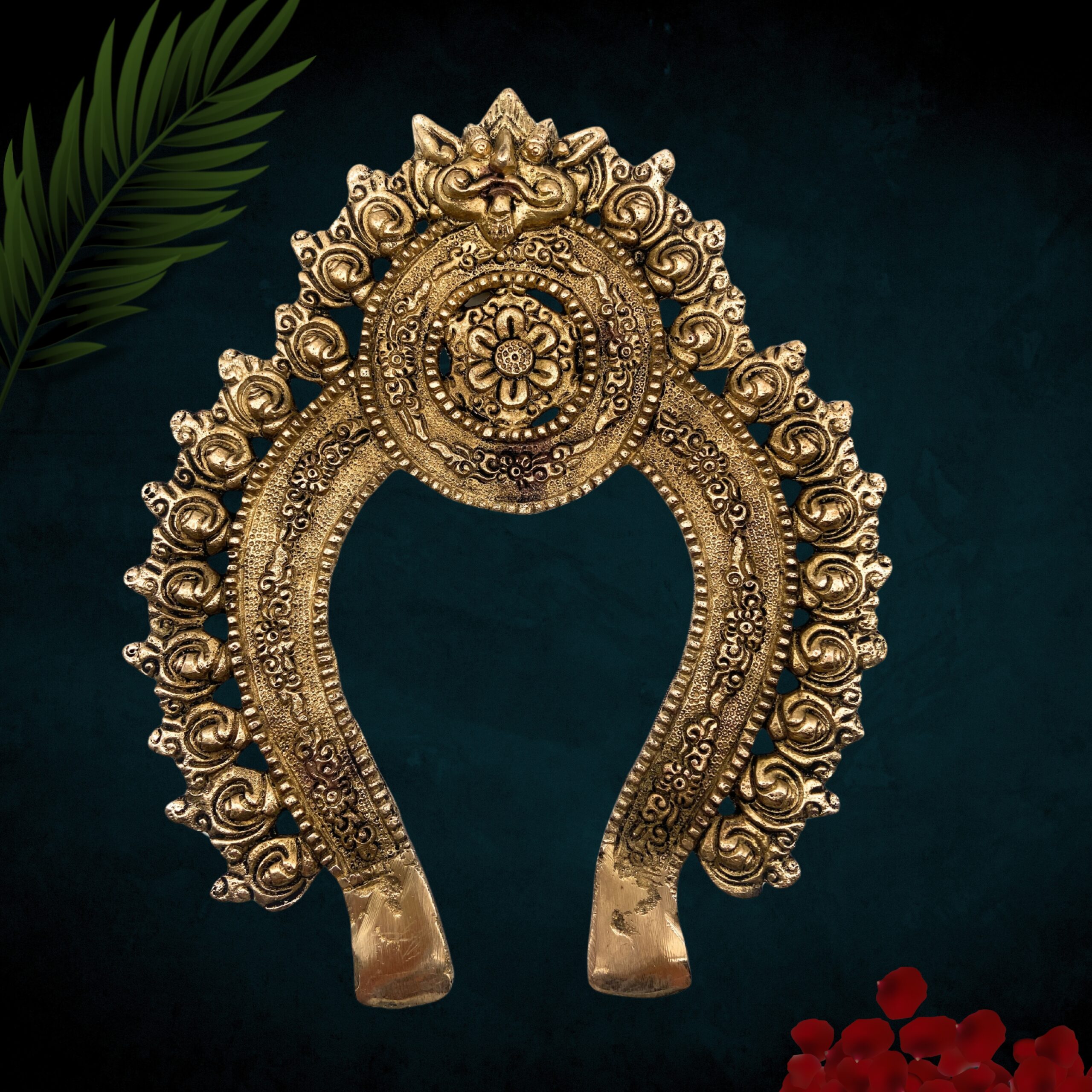 Brass Prabhaval Frame Arch Wall Hanging Prabhawal For Home Decor Prabhawali For Diety Prabhavali