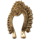 Brass Prabhaval Frame Arch Wall Hanging Prabhawal For Home Decor Prabhawali For Diety Prabhavali,Gold, 10 Inch, 1 Piece
