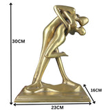 Brass Modern Art | Arts | Brass Awards | Brass Trophy | Brass Lady | Home Decor| Decoratives, Gold, 12 Inch, 1 Piece
