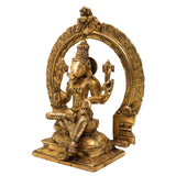 Brass Varahi Amman Idol | Varahi Devi Murti | Varahi Mata Statue | Varahi Ammavaru Vigraha | Varahi Bhagavathi Moorthi for Pooja, Temple & Home Decor, Gold, 12 Inch, 1 Piece