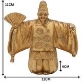 Brass Antique Buddhist Tibetian Decorative Showpeice, Gold, 4.5 Inch, 1 Piece