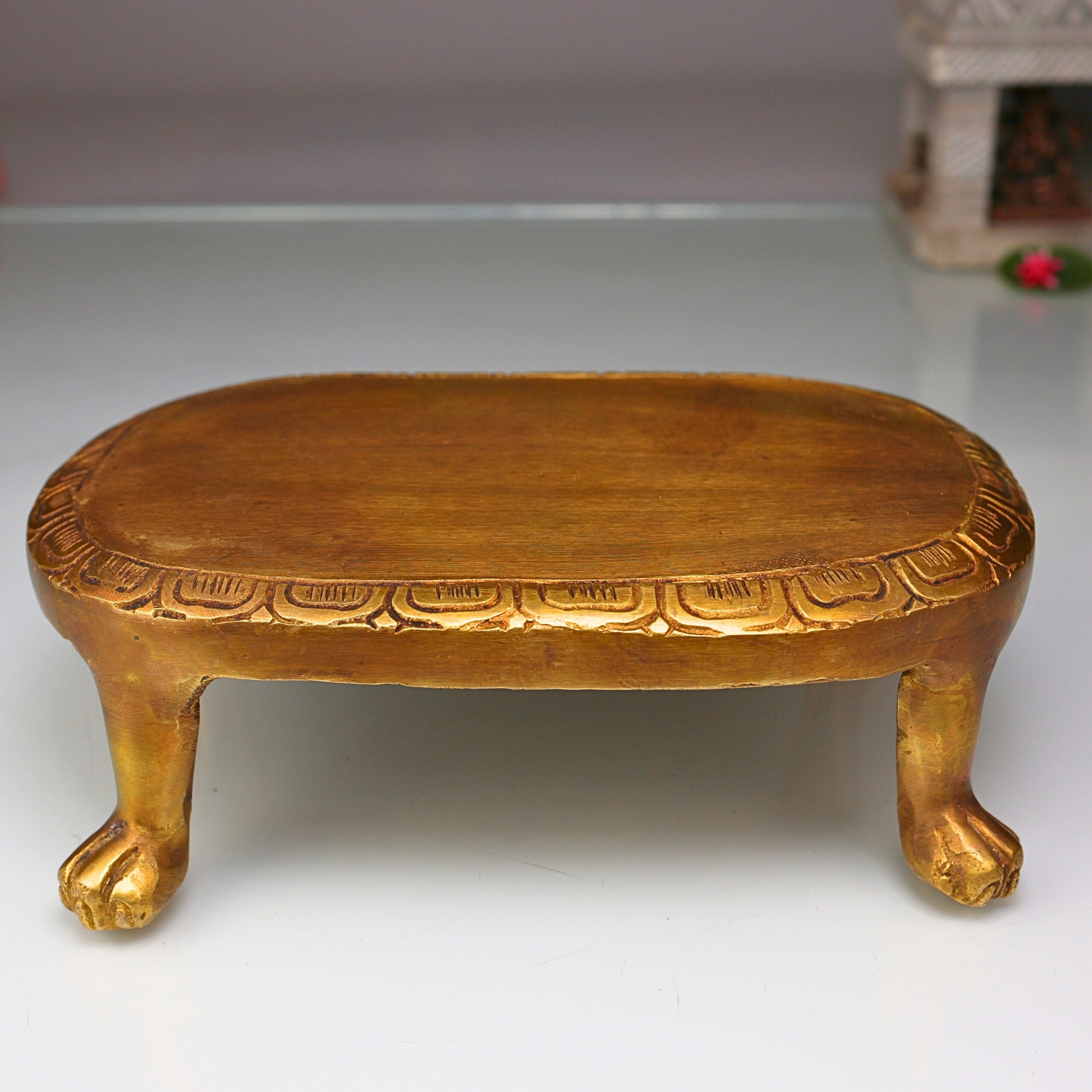 handmade brass kalasha stand