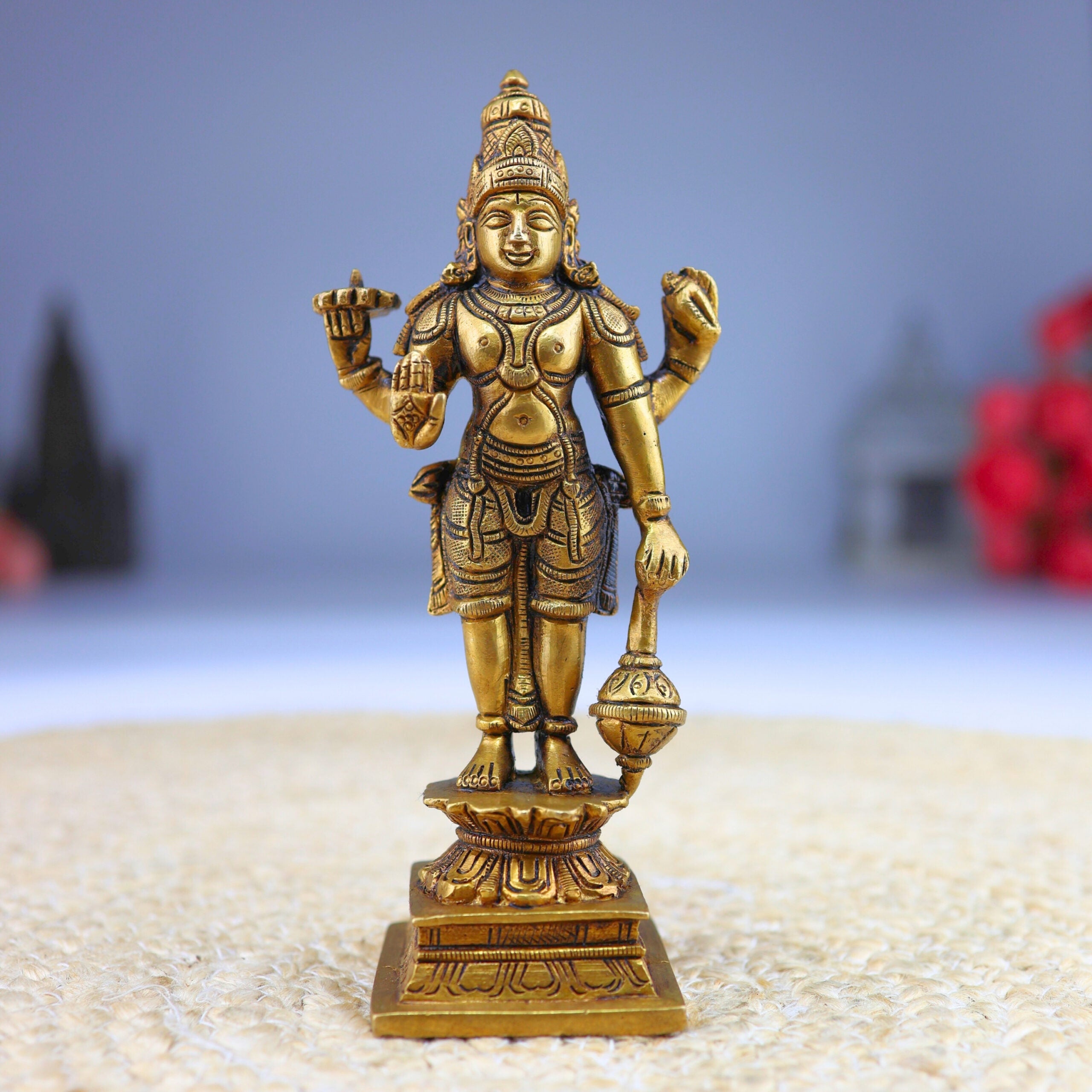 Brass Vishnu Idol