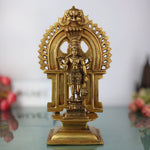 Brass Vishnu Idol Statue With Prabhaval Standing, Narayana Murti, For Pooja Room, Mandir Temple Home Décor Wedding Housewarming Gift Item