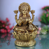 Brass Lakshmi Idol – Mahalakshmi | Kamala Devi | Shri Laxmi Murti for Pooja, Temple & Home Decor