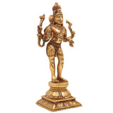 Brass Shiva Statues |Lord Shiv Idol, Shankar Idol, Shiva |Lord Shiva Idols|Shankar Murti For Gift| Shiva Brass Statue| Home Decor, Showpiece,Gold, 10 Inch, 1 Piece