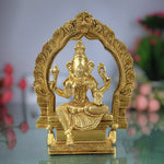 Brass Vinayaki Idol | Female Ganesha Murti | Stri Ganeshani Devi Statue | Pital Gajamukhi Yogini for Puja, Decor & Gifts