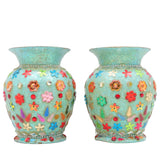 Brass Vases | Flower | Brass | Phooladaan | Vas | Vaz | Brass Vases For Home | Beautiful Vase | Brass Vase | Flower Vase - Set Of 2, Gold, 4 Inch, 1 Piece