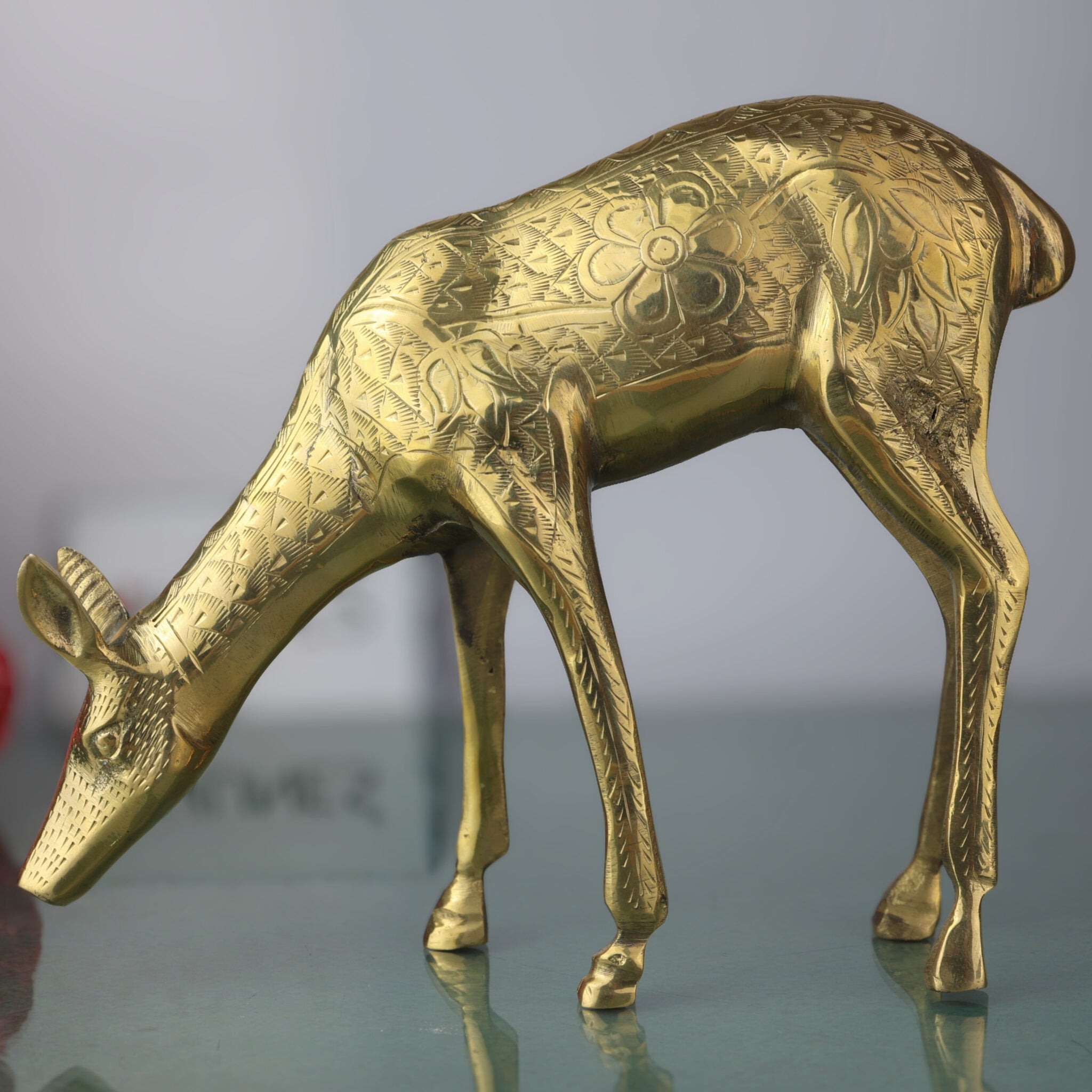Brass Deer Idol