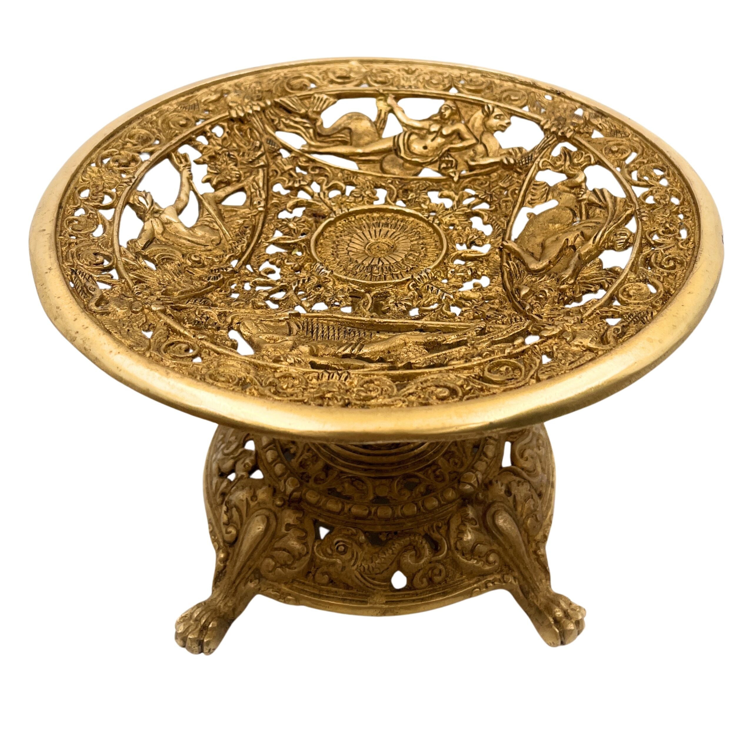 Brass Fruit Bowl Stand