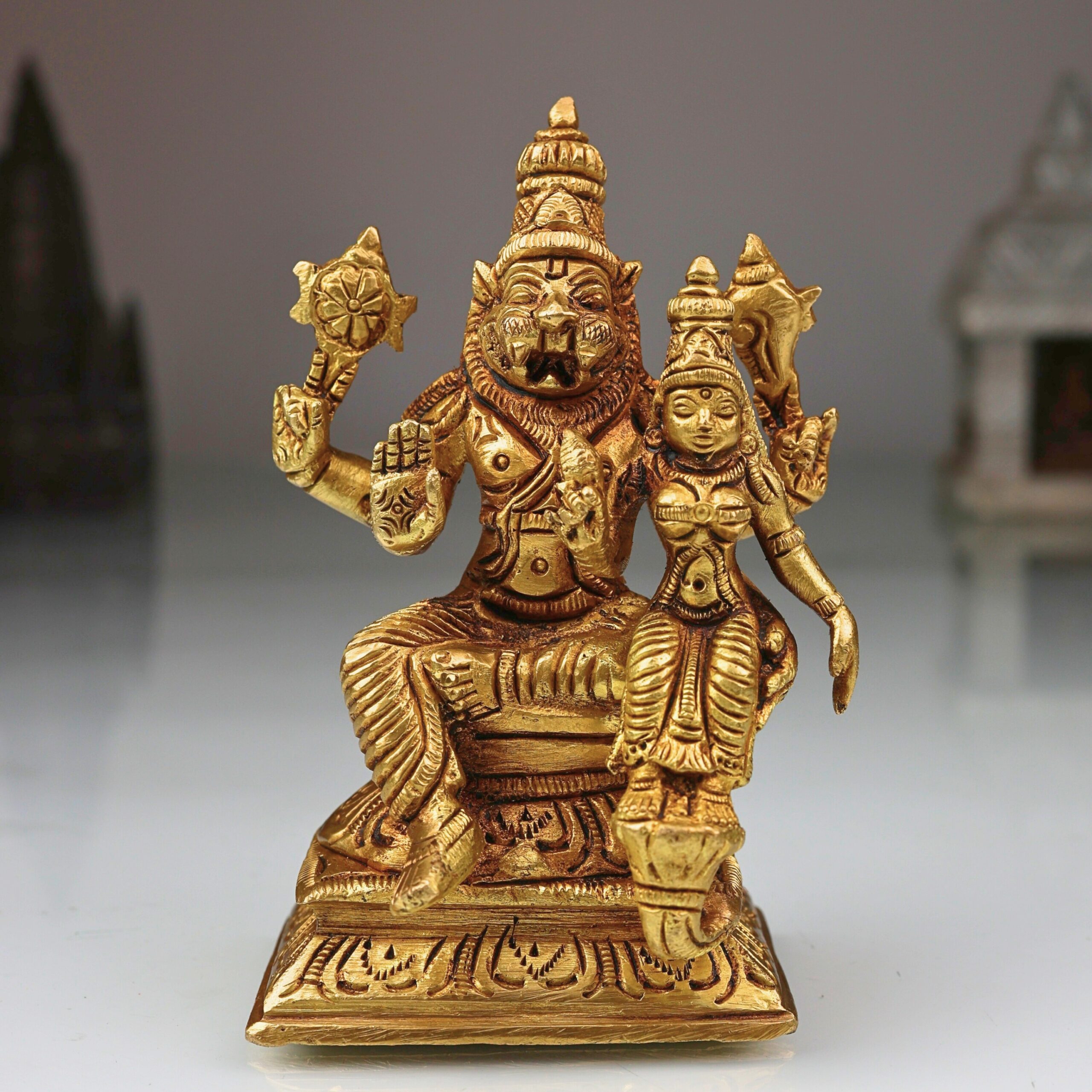 Brass Lakshmi Narasimha Swamy Idol