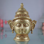 Handcrafted Brass Gowri Face Idol – Parvati | Mahagauri | Gauri | Devi Head Murti for Pooja, Temple, Home Decor & Gifting