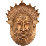 Handcrafted Bronze Bhairava face Idol