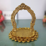 Brass Pooja Chowki with Prabhavali