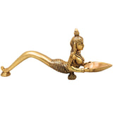 Brass Deepam, Brass Deep Lakshmi, Brass Deep Laxmi, Brass Deep Lady, Deep Lakshmi Idol Brass, Deep Laxmi, Gold, 4 Inch, 1 Piece