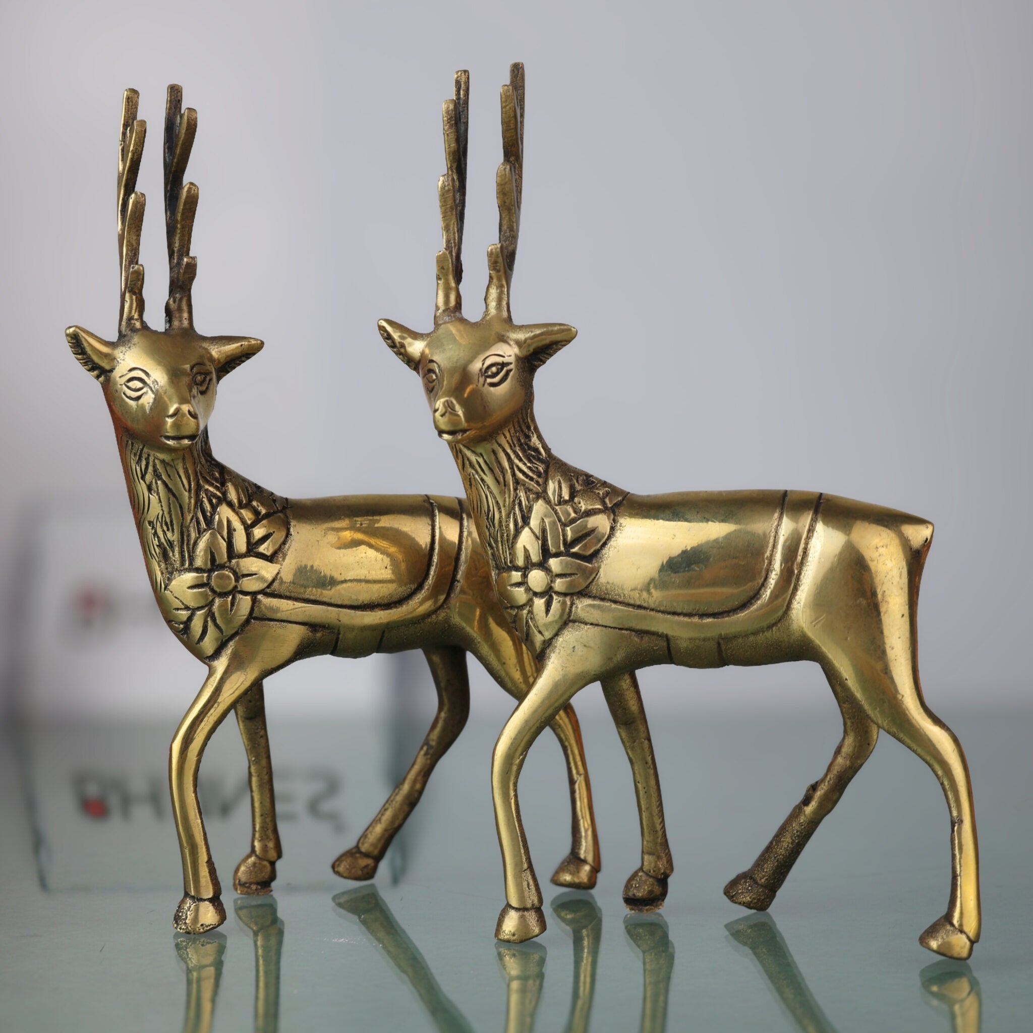 Brass Deer Idol