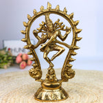 Handcrafted Brass Nataraja Idol – Lord Shiva Nataraj, Adalvallan, Tandav Murti, Chidambaram Natesa Statue for Home, Temple & Gift