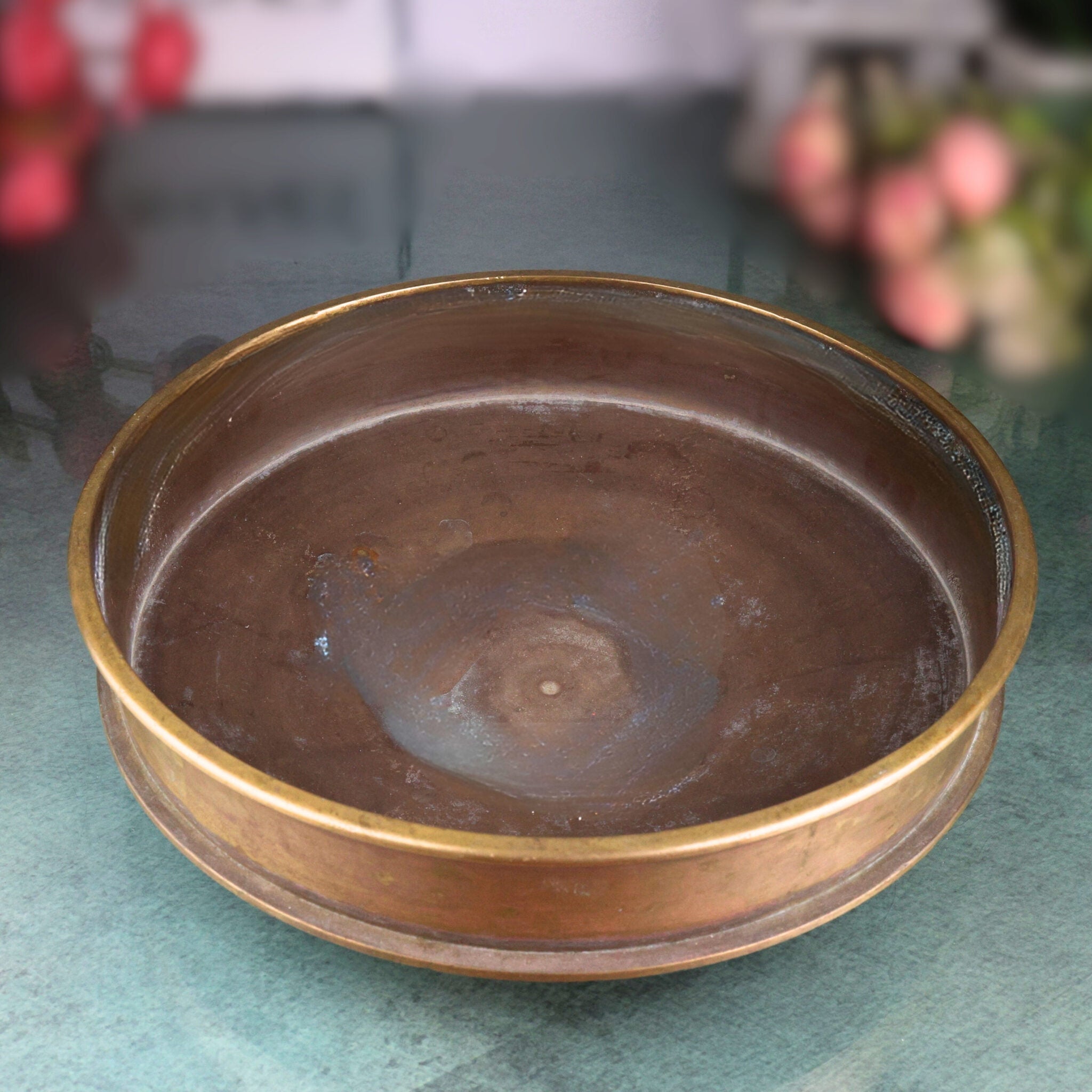 Brass Urli For Home Decor | Brass Urli Bowl | Brass Urli With Stand | Urlis | Brass Urli Ethnic Traditional Bowl | Urli Brass Bowl