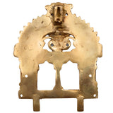 Brass Prabhavali with Sheshnag Arch | Prabhawali for Deity Idol | Traditional Temple Frame Wall Hanging for Home Decor Mandir | Prabhaval for Pooja Room, Gold, 7 Inch, 1 Piece