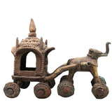 Antiques - Antique Horsecart | Brass Antique Horse Cart | Bullock Cart Showpiece |Brass Horse Cart Showpiece | Horsecart | Brass | Bulcart | Cart, Brown, 6.5 Inch, 1 Piece