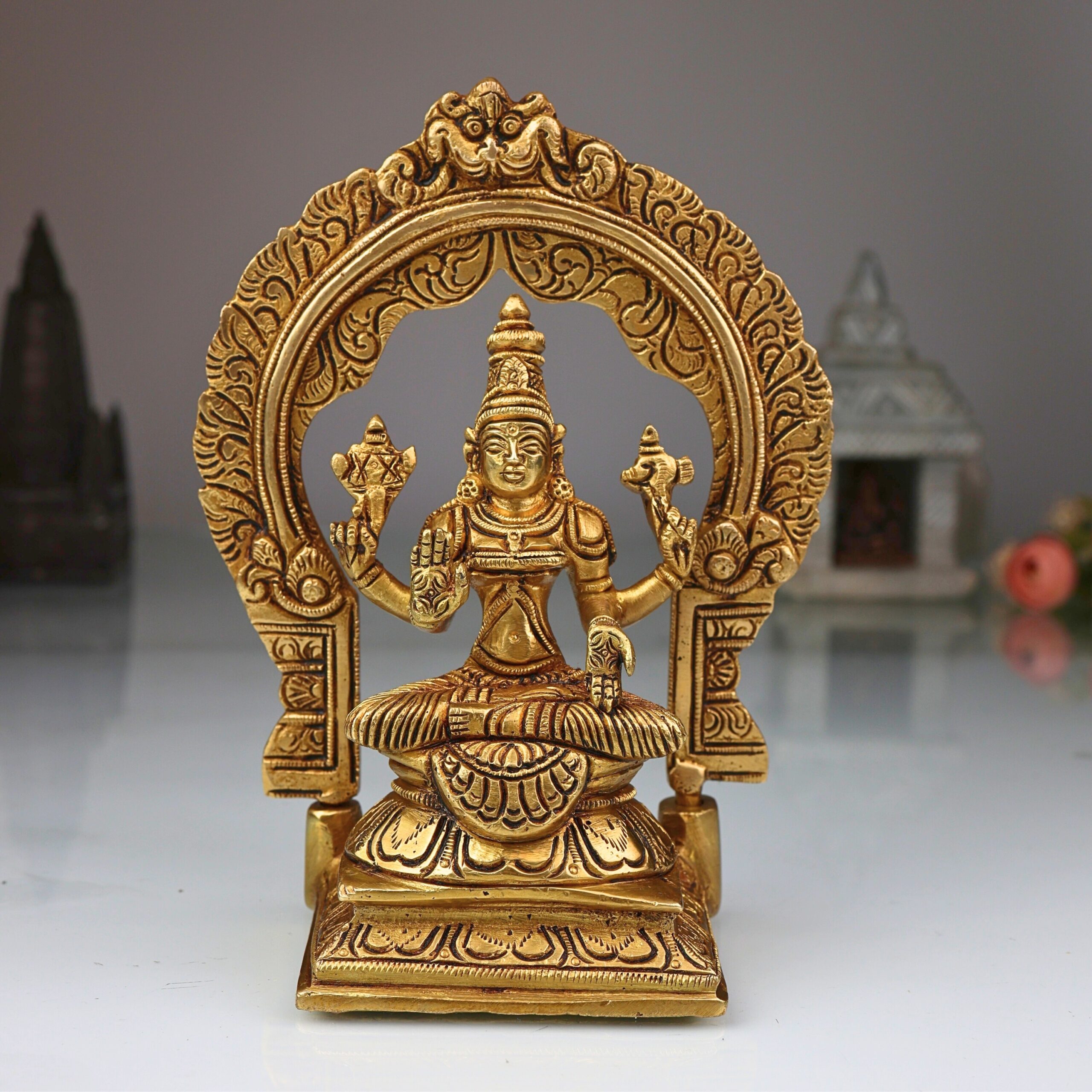 Brass Mookambika Devi Idol