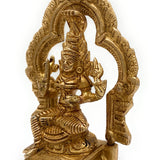 Bhunes Brass Mariamman Statue Silai Karumariamman Silai Amman Statues Mariyamma Idol Parvati Murti Goddess Durga Mariyamman Maa Arulmigu Shakthi Devi,Gold, 5 Inch, 1 Piece