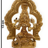 Bhunes Brass Mariamman Statue Silai Karumariamman Silai Amman Statues Mariyamma Idol Parvati Murti Goddess Durga Mariyamman Maa Arulmigu Shakthi Devi,Gold, 5 Inch, 1 Piece