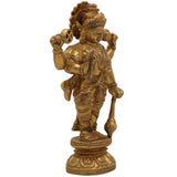 Brass Vishnu Idol | Narayana Murti | Venkateswara Balaji Statue | Govinda Hari Padmanabha Murti | Home Decor, Pooja, Gift, Spiritual Sculpture, Gold, 8 Inch, 1 Piece
