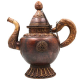 Brass Handmade Surahi, Pitcher, Kettle, Ketalee, Kettledrum, Jar, Pot, Surai, Jug, Showpeice, Suraahee, Ewer, Brass Decoratives, Gift, Home Decoratives, Brown, 13.5 Inch, 1 Piece