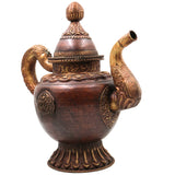 Brass Handmade Surahi, Pitcher, Kettle, Ketalee, Kettledrum, Jar, Pot, Surai, Jug, Showpeice, Suraahee, Ewer, Brass Decoratives, Gift, Home Decoratives, Brown, 13.5 Inch, 1 Piece